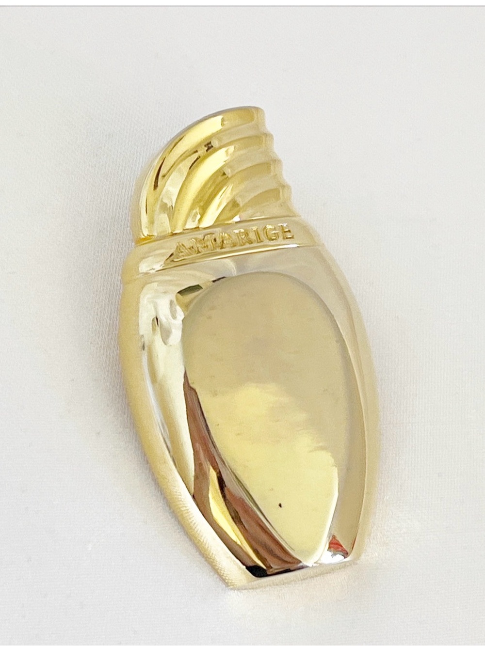 GIVENCHY Brooch Amarige Parfums Givenchy Perfume Bottle Gold Tone Pin Vintage